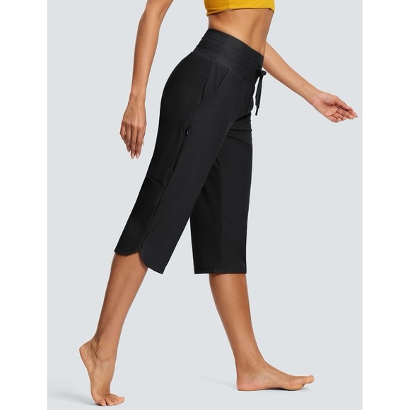 NWT ISEEGZ Swim Capris Pants shorts for Women 18" Tummy Control - Picture 2 of 13